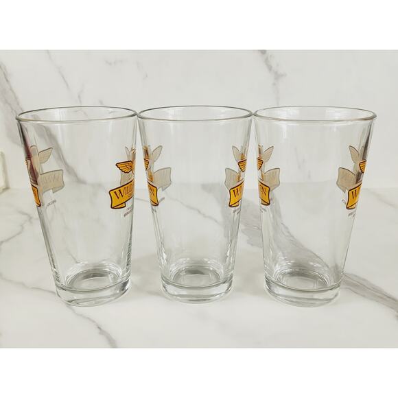 Wild Heaven Craft Beers Pint Beer Clear Glass 16oz Drinkware 5 3/4" Brewery x3 - Picture 5 of 13
